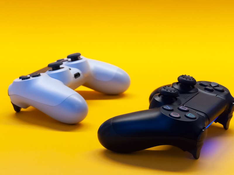 Competitive gaming station with neon lighting
